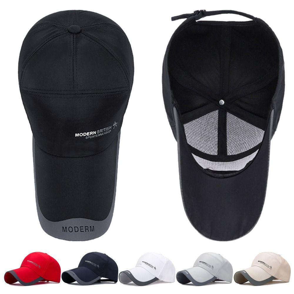 Хлопковая бейсболка Регулируемая спортивная кепка Повседневная защита от УФ-лучей Женская