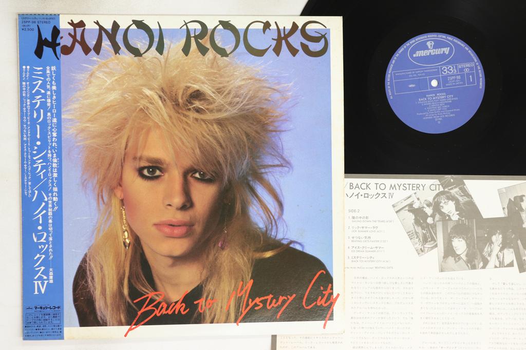LP Record HANOI ROCKS - Back To Mystery City 25PP98 MERCURY 1983 Japan Obi Rock Used