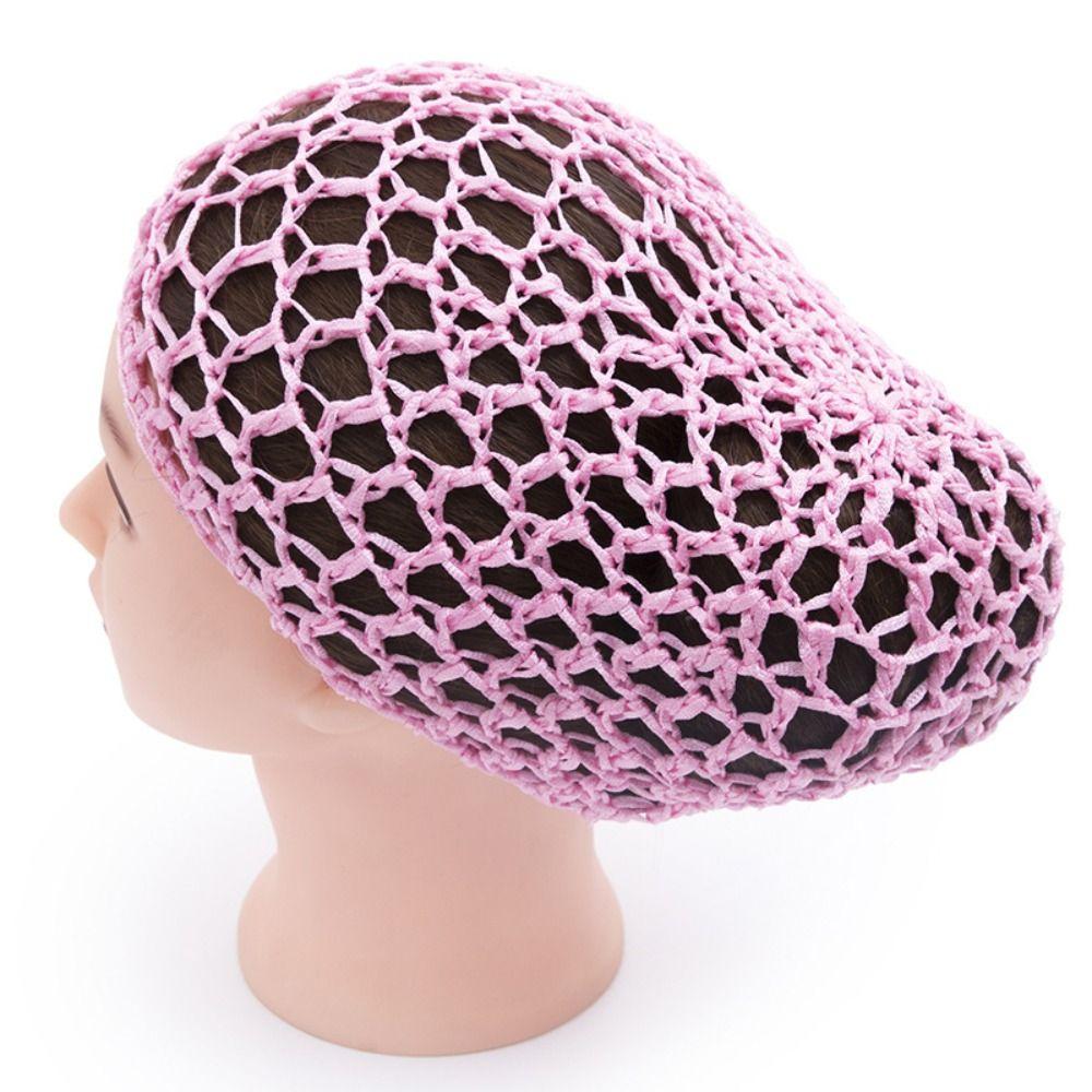 Мягкая вискозная трикотажная сетка для волос, тонкая/редкая сетка, работа крючком, снуд для пучка, для бортпроводниц, медсестер