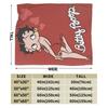 B-Bettys Boops Warm Blanket  Kids Plush Throw Blanket Aesthetic Couch Chair Flannel Bedspread Sofa Bed Cover