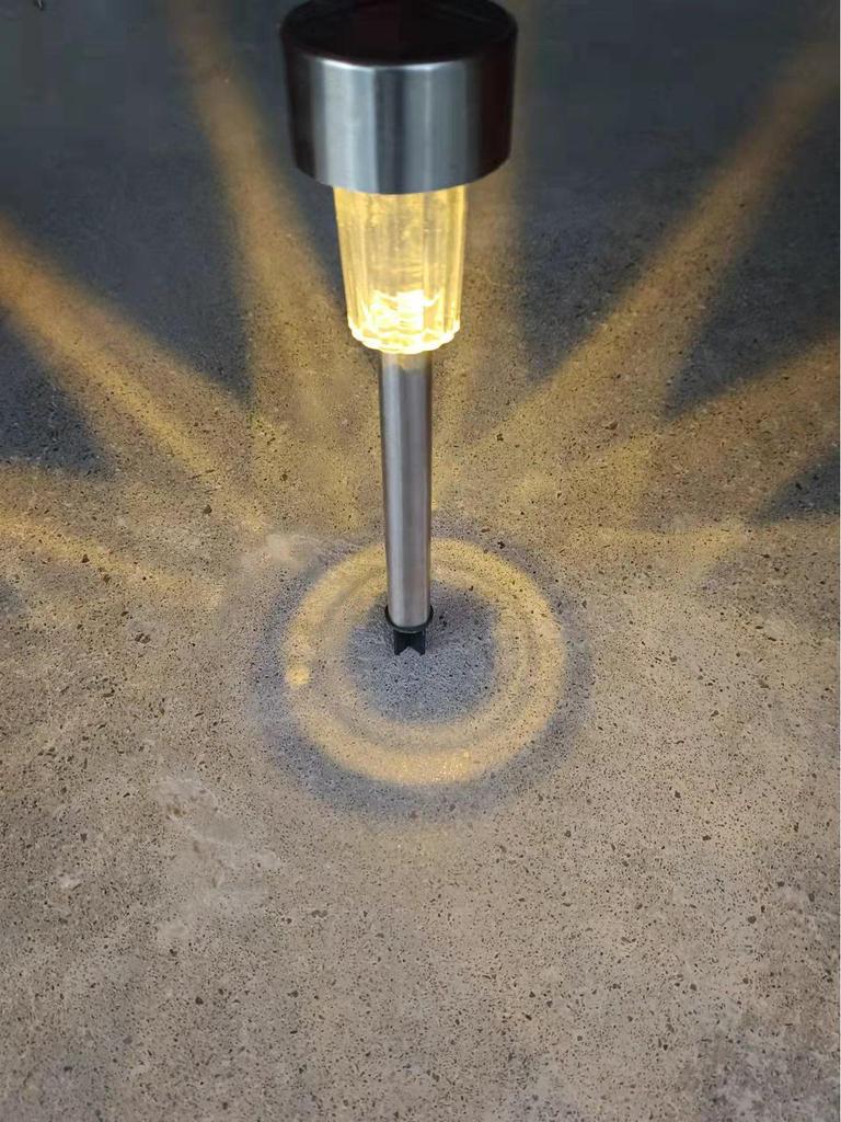 Популярные водонепроницаемые солнечные уличные светильники для газонов и садов - нержавеющая сталь