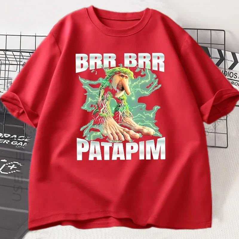 BrrBrr Patapin Футболка Итальянский Мозговая Гниль Футболка С Коротким Рукавом Модная Футболка Harajuku Футболка Streetwear Унисекс Топы Футболки