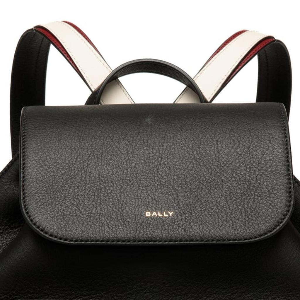 BALLY Cow Leather Backpack Women's Black 6306833