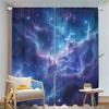 2 шт. Мечтательные звездные шторы 3D узор Млечного Пути Гостиная Спальня Балкон Солнцезащита Таинственная Вселенная Декор Шторы
