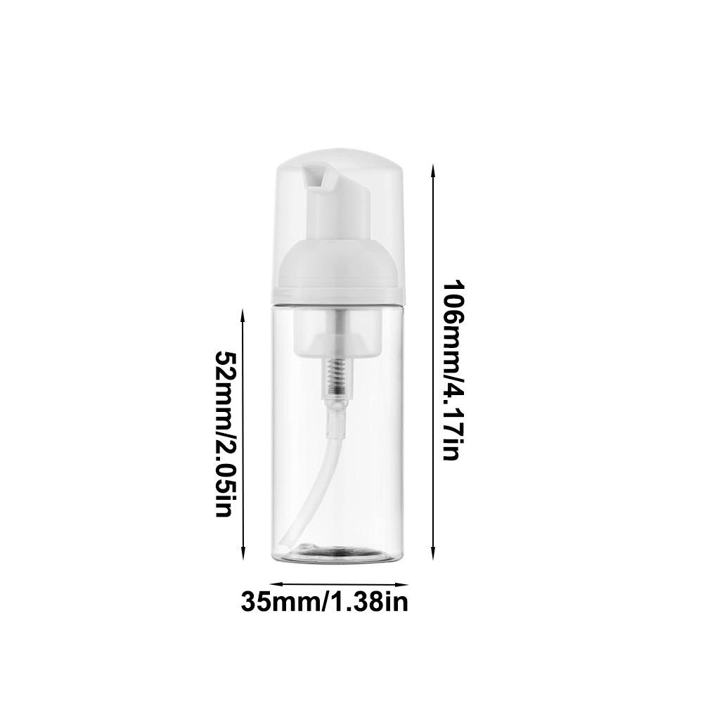 30/50ml Foam Pump Bottle Clear Empty Soap Bottle Portable Foaming Dispenser Cosmetics Packaging
