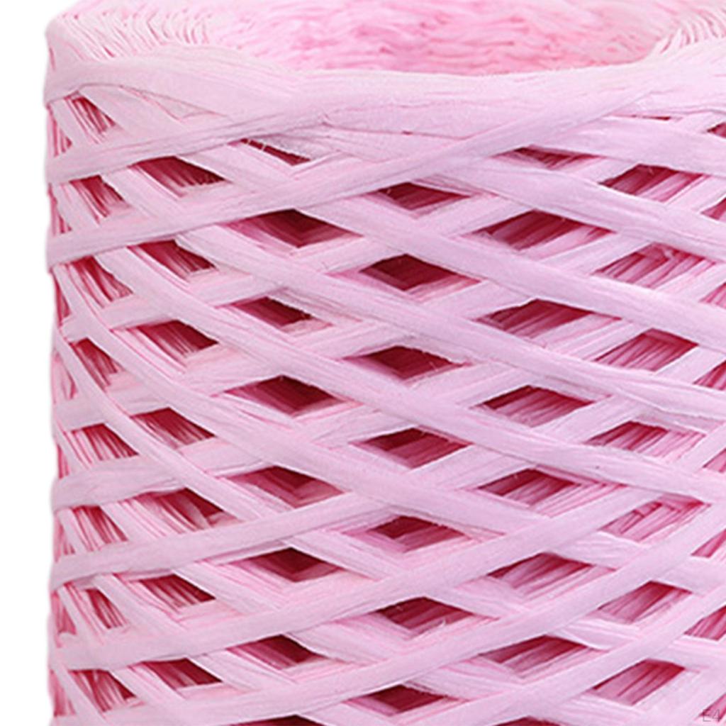 200 м/рулон, бумажная лента из рафии, декор, пригодная для вторичной переработки, прочная для плетения подарочной упаковки на День Святого Валентина