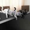 Cute Sleeping Cat Ornament 3D Printed Cat Statues Crafts Decorative Cat Statues  Bedroom Decor