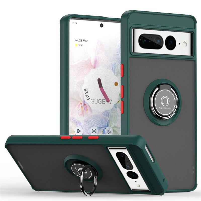 Armor Shockproof Coque For Google Pixel 6 7 8 Pro Magnetic Car Holder Stand Ring Phone Cases For Pixel6 Pixel7 Pixel8 Back Cover
