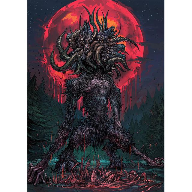 Abstract Magic Dark Monsters And Knights Prints Poster Canvas Painting Modern Wall Art Picture HD Living Room Bedroom Home Decor