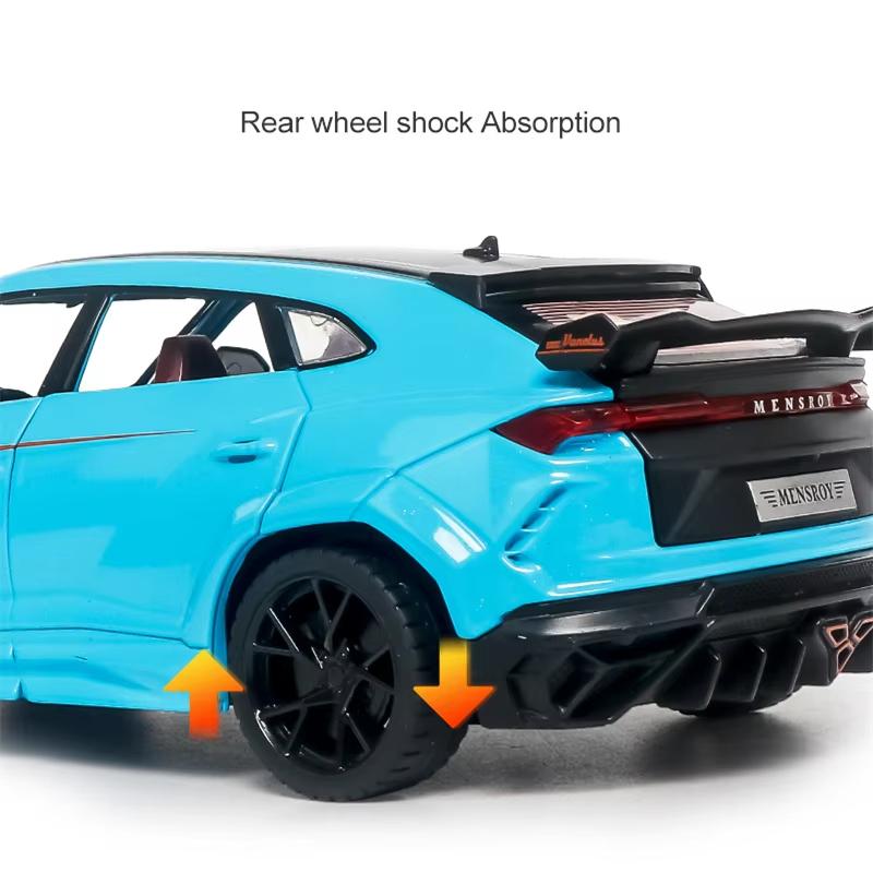 1:24 Lamborghini URUS внедорожник модифицированная версия литая модель автомобиля из металлического сплава звук и свет инерционный механизм семь дверей коллекция детские игрушки мальчики подарок