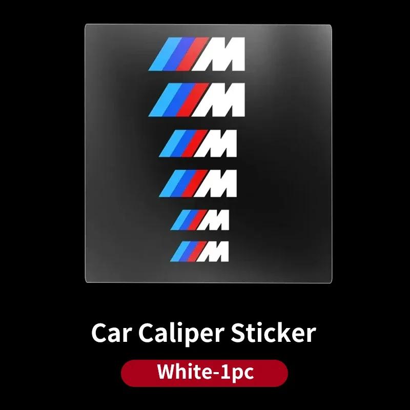 New 6PCS Car Brake Decorative Stickers Wheel Hub Styling Decals Accessories For BMW M X1 X3 X5 X6 X7 E30 E90 M3 E84 E83 F25