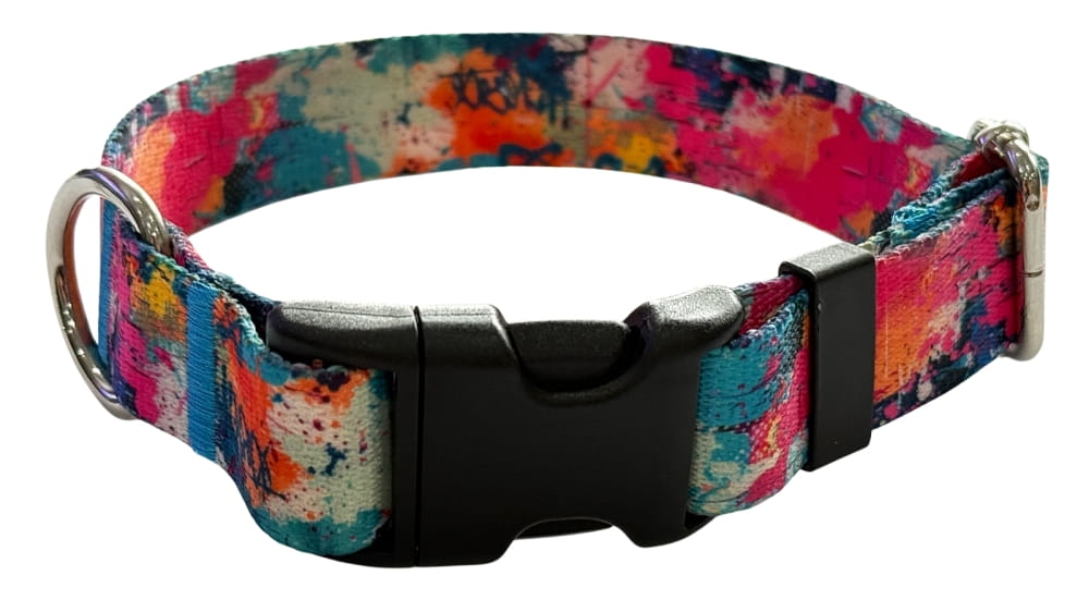 Dog Collar 2.5 cm with buckle Adjustable StreetArt Fasten Dog Collar 2.5 cm with buckle Adjustable StreetArt Fasten XS: 20-28cm