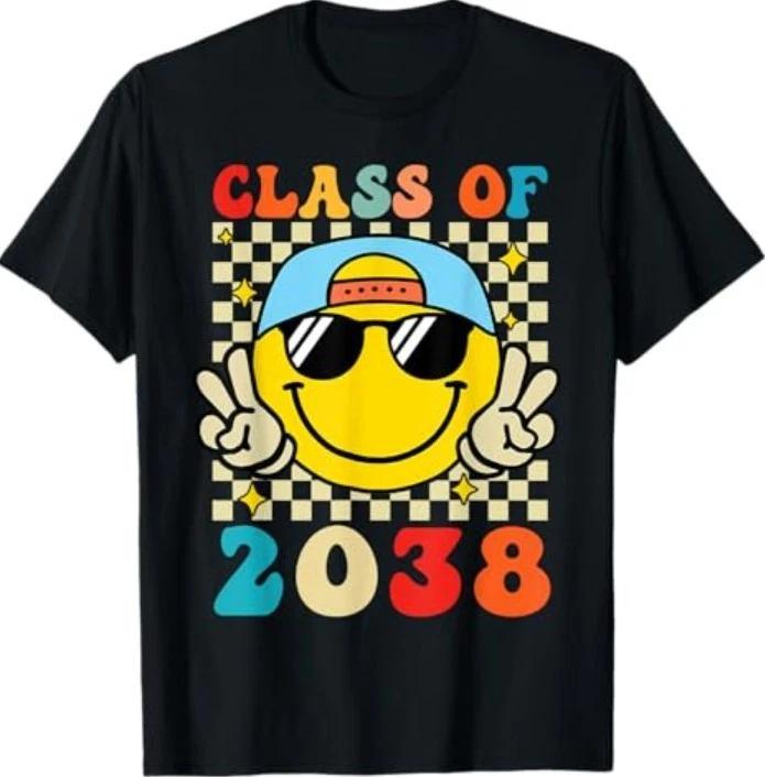 Class of 2038 Grow with Me First Day of School Graduation T-Shirt