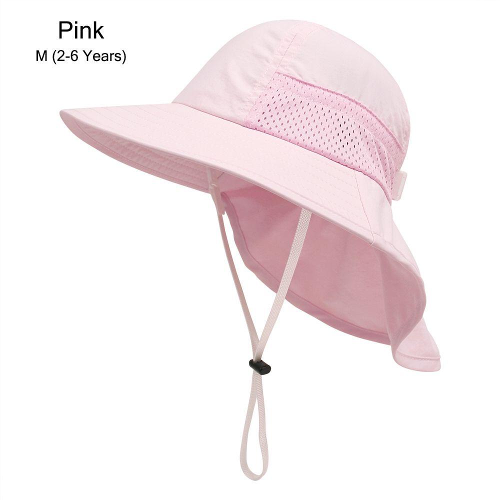 Large Brim Beach Hat Adjustable with Neck Flap Beach Play Hat Kids Sun Hat Sun Protection Hat