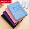 Pu Leather A5 Agenda Planning Notebook 12 Months To-do List Notebook  Stationery