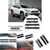 Защитная накладка на крышу из пластика для Toyota Rav4 2020-2024 годов выпуска, не требует сверления, прочная, черного цвета.