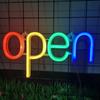 Современная светодиодная неоновая настенная вывеска 'Open' - Осветите свой дом стильным сиянием