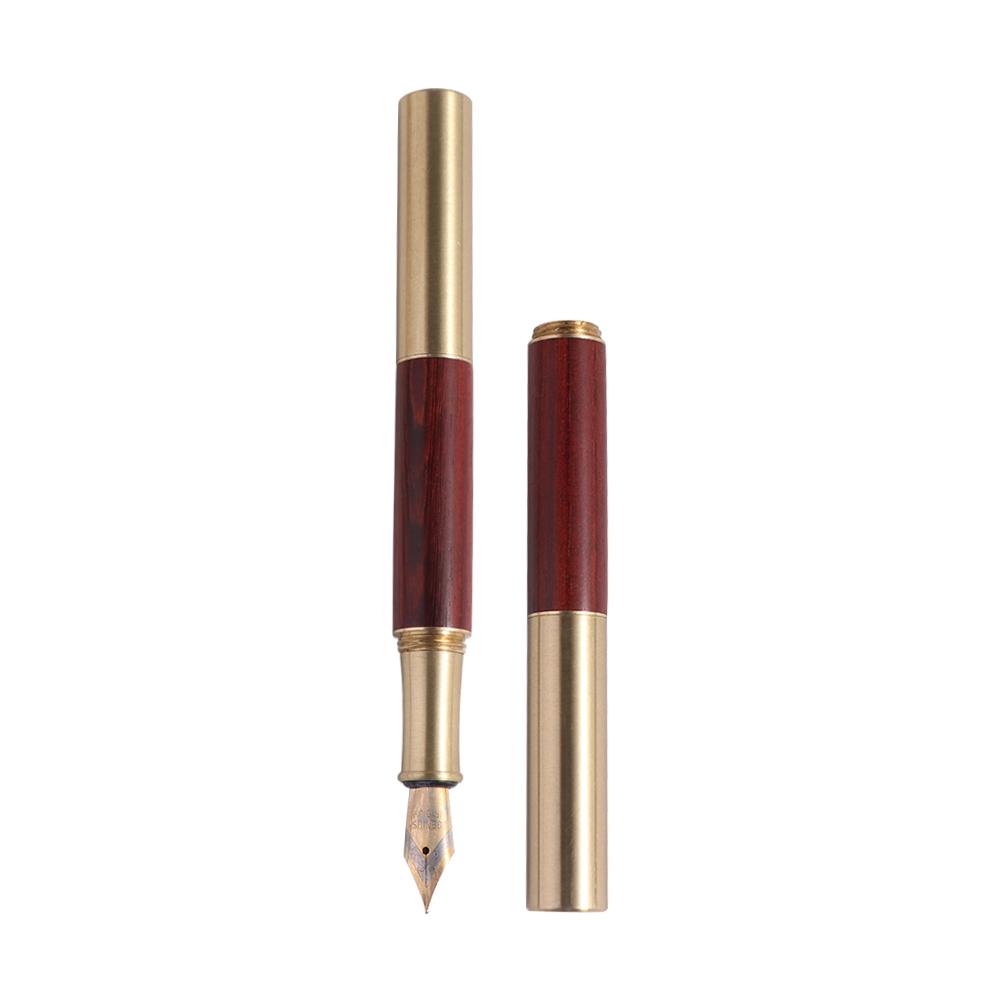 Sandalwood Calligraphy Fountain Pen Smooth Writing Business Fountain Pen  Stationery