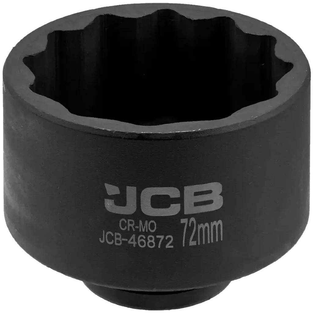 JCB Impact Socket 3/4" 72mm 12-Point Cr-Mo Socket Wrench