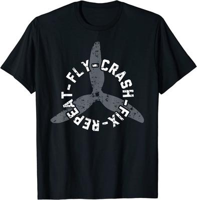 Футболка унисекс Fly Crash Fix Повторить забавные гонки на дронах FPV Quad Pilot