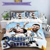 3pcs M-Messi  Cover Set - Personalized Name, HD Printed Bedding with 1 Cover and 2 Pillowcases - Perfect for Home Decor, Easy Care