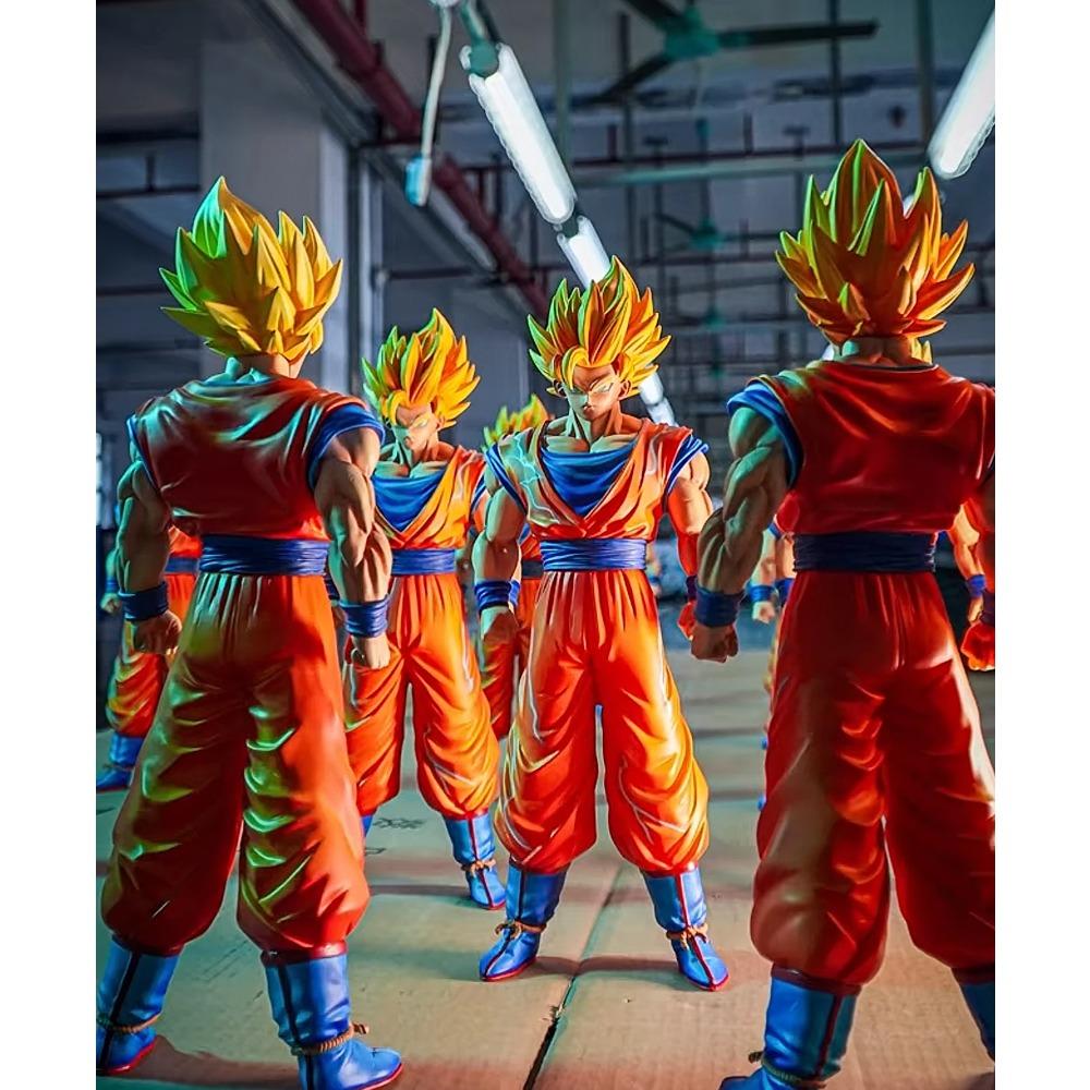 JT Studio Статуэтка Goku Super Saiyan 1 и Super Saiyan 2 из Dragon Ball Super 30 см - JT-075 Коллекционная модель Фигурка аниме SSJ Дисплей