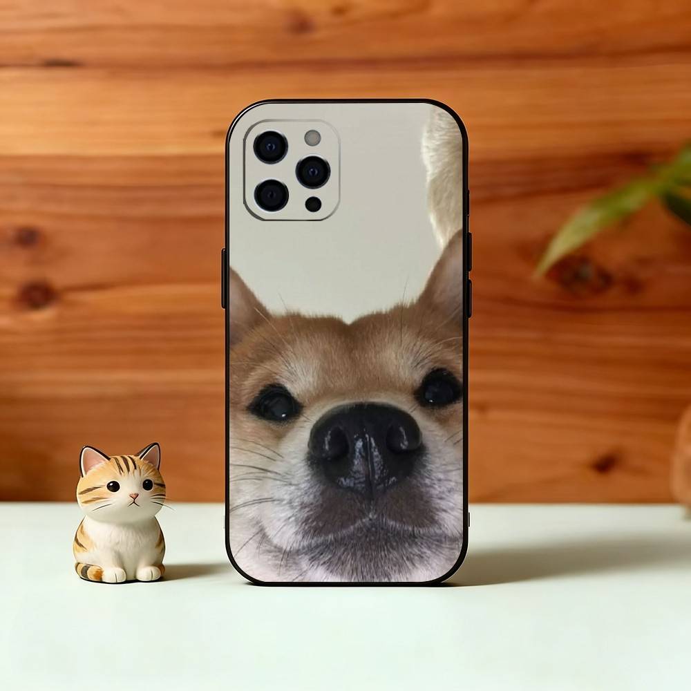 Чехол для телефона Shiba Inu для iPhone 17, 16, 15, 14, 13, 12, 11 Plus, Pro Max, Другие Мягкий Черный Чехол