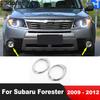 Хромированная накладка на противотуманную фару для Subaru Forester 2009 2010 2011 2012, аксессуары