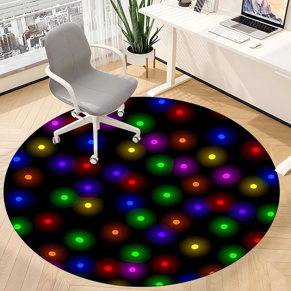 1pc Christmas Lights Chair Carpet for Office Non-Slip Mat for Office - Decorative Floor Mat yy251030258