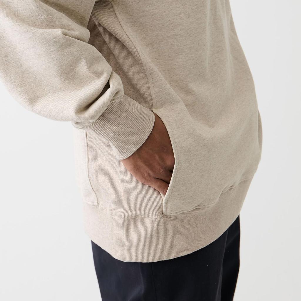 NANGA Eco Hybrid Mini Box Logo Embroidered Hoodie (Unisex) (XL, Oatmeal)