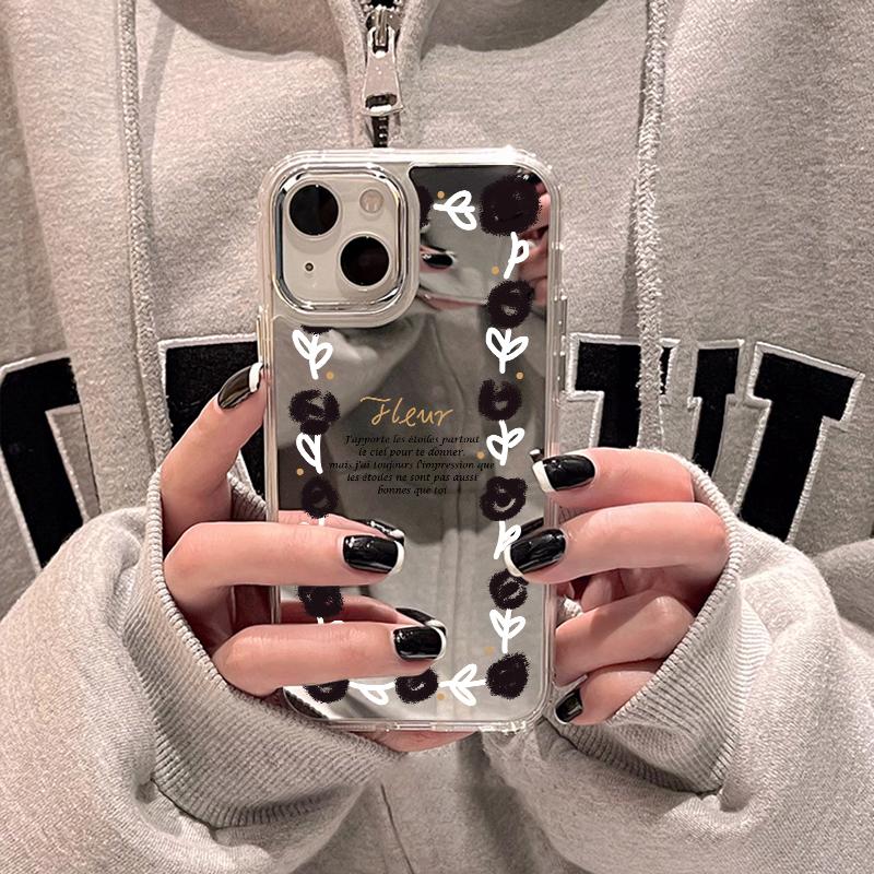Чехлы для мобильных телефонов iPhone 11 13 XR 15 Pro Max 12 14 Pro Max Чехол iPhone 16 XS Max Зеркальный защитный чехол Зеркальный Изысканный мультяшный водонепроницаемый