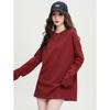 Loose cotton comfortable round neck long-sleeved T-shirt for spring and autumn basic style solid color versatile casual top