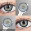 Eyeshare 2pcs Colored Contact Lenses for Eyes Blue Contact Black Eye Lens Gray Beautiful Pupils Yearly Brown Eyes Makeup Lenses