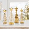 Christmas Mini Christmas Tree Minimalist Style Sculpture Nordic Style Top Star Design Gift Ornaments Xmas Atmosphere 16/19.5/20cm