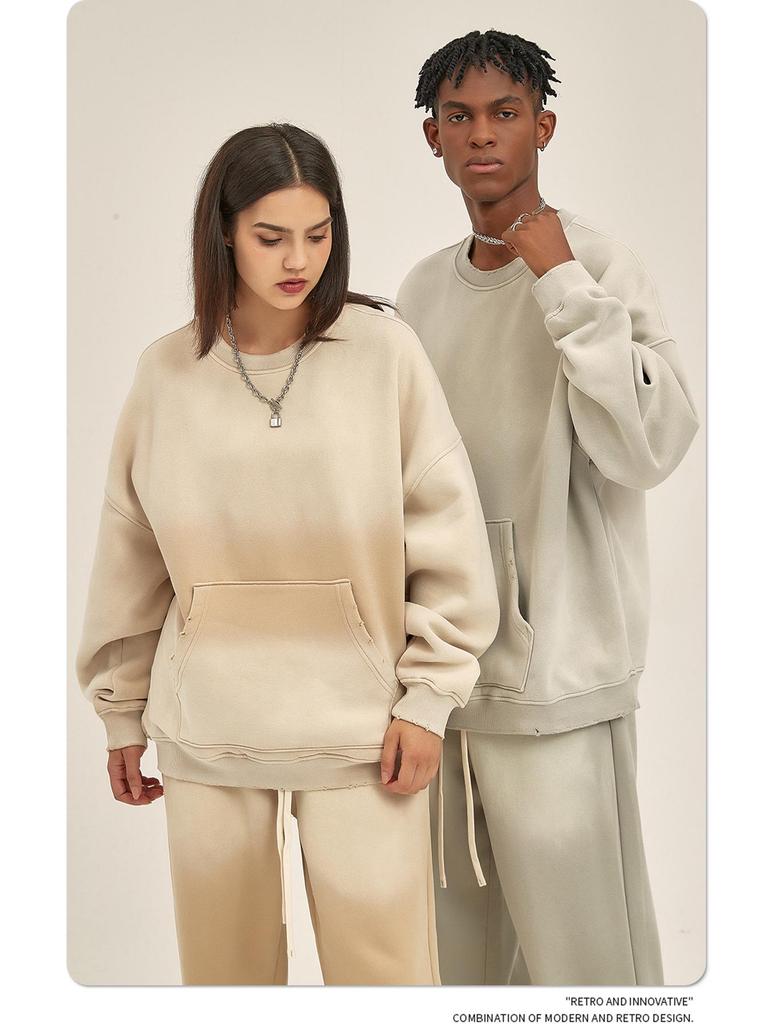 ARTIE Мужской комплект из толстовки и брюк в винтажном стиле с распылением 2023 года