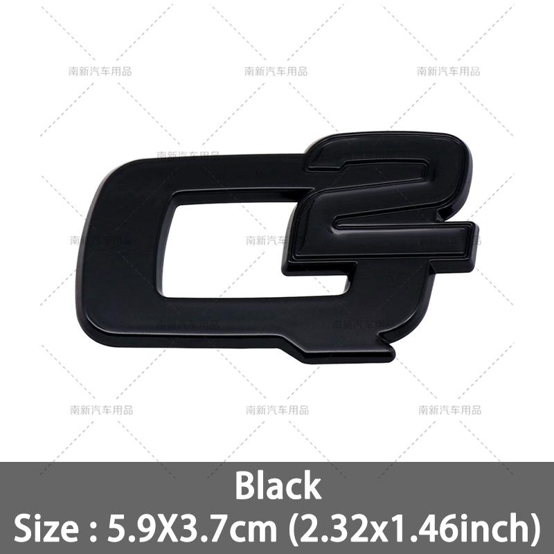 RZUD8 3D Metal Q2 Q4 Letter Badge Rear Giulia Stelvio Trunk Emblem Car Stickers For Alfa Romeo Giulia Stelvio Car Styling Accessories