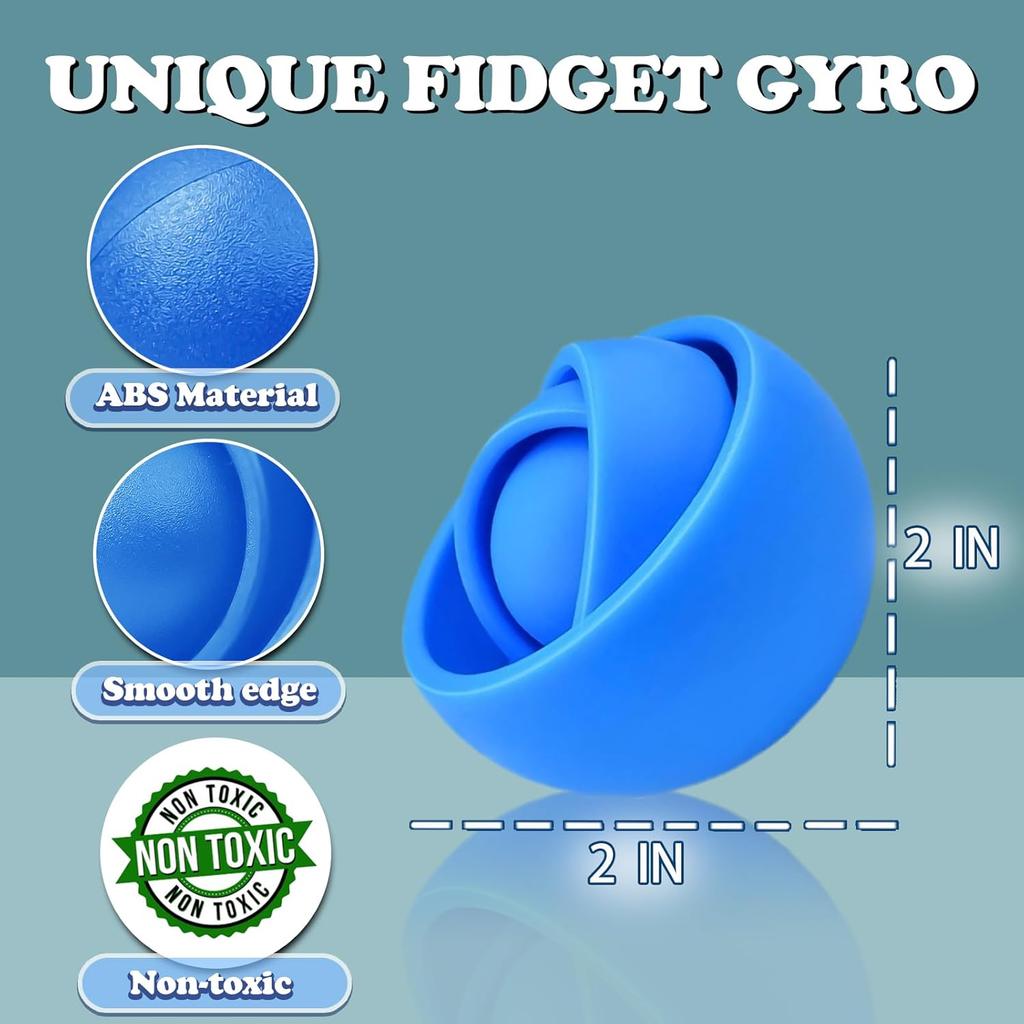 Fidget Toys Adults,Sensory Figette Spinner Anxiety Stress Relief Toys Quiet Fidgets Gyro for Autism ADHD Cool Gadget Office Desk Toy