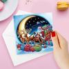 6pcs DIY Diamond Painting Greeting Card Set Rhinestone Diamond Art Mosaic Postcards Thank You Cards and Holiday Blessings