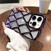Роскошный чехол для телефона с 3D-покрытием и ромбовидной сеткой, блестящий порошок для iPhone 11, 12, 13, 14, 15 Pro Max 12 Pro 13 Pro 14 Pro Max, мягкий чехол из ТПУ с защитой от капель