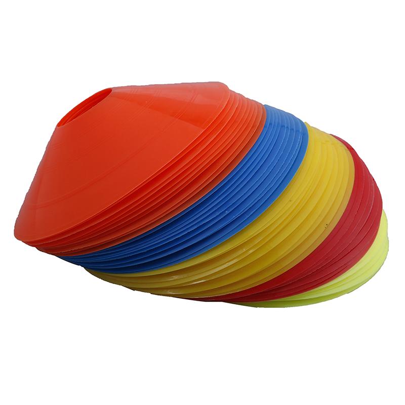 10Pcs/Set Soccer Discs Bucket Marker Training Sign Flat Cones Marker Discs