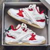 Hot Sale White Red Fashion Sneakers for Men Breathable Platform Hip-hop Sneakers Men Lace-up Casual Sneakers Zapatillas Hombre