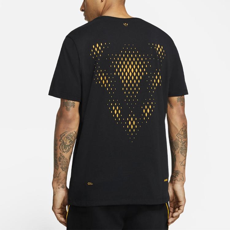Nike Повседневная футболка с коротким рукавом X Drake Nocta, мужские топы азиатского издания, черные DA4106-010