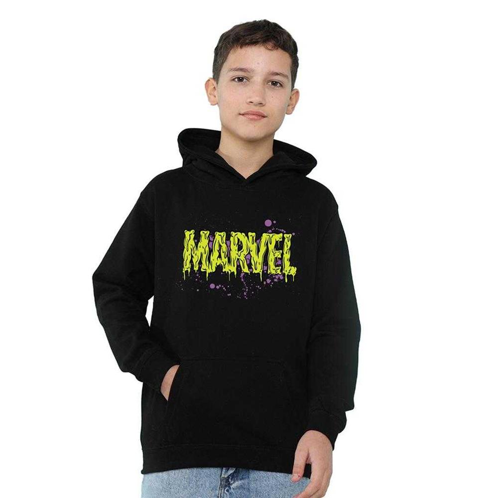 Marvel Childrens/Kids Slime Logo Pullover Hoodie