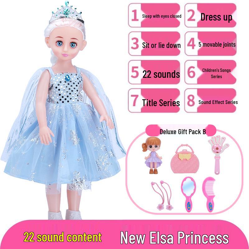 Interactive Smart Doll Set with Changeable Clothes - Princess Toy for Girls, Perfect Birthday Gift