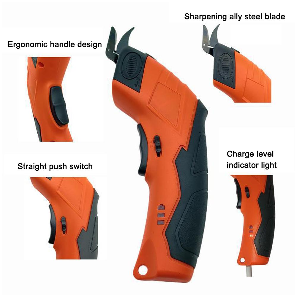 Ручной электрический резак для ткани Портативный станок для резки ткани Картон Кожаный коврик Пластик