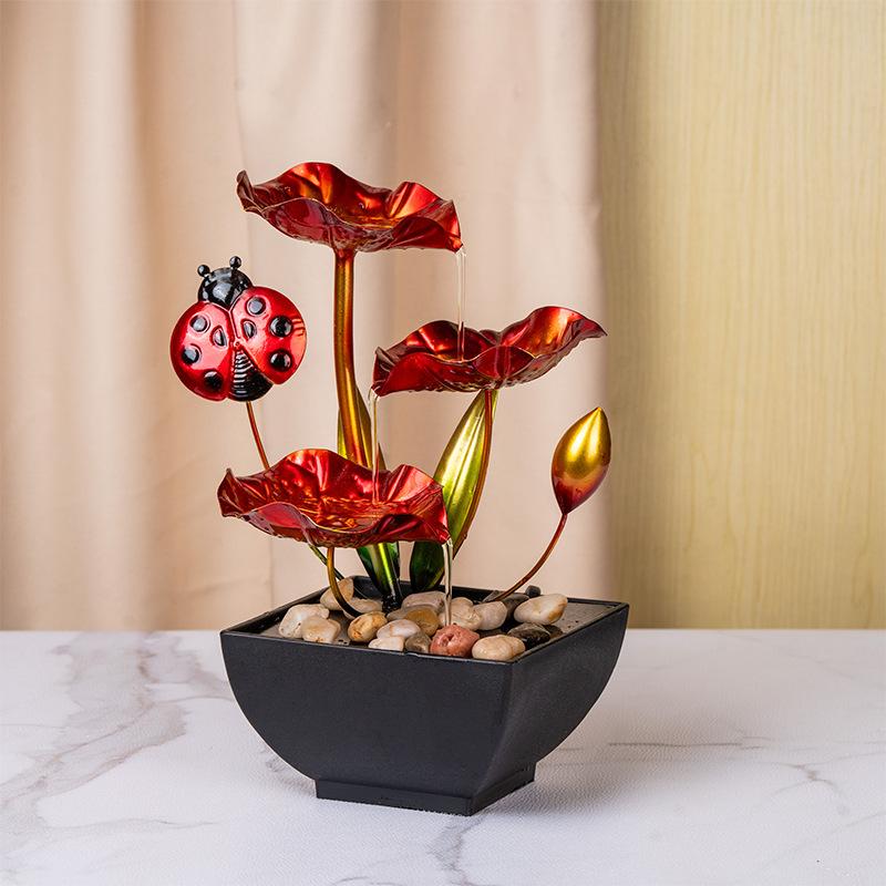 Настольный фонтан с успокаивающими звуками и автоматическим насосом для релаксации идеально подходит для декора дома и офиса