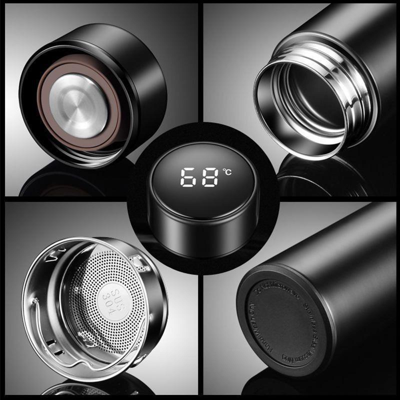 Car Stainless Thermos Bottle Temperature Display Thermos Cup For BMW M Sport M2 M3 M4 M5 M6 E46 E90 E60 F10 F20 E87 X3 X6 SW6
