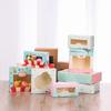 Transparent Window Mooncake Packing Baking Packing Box Gift Package Boxes Christmas Pastry Cases