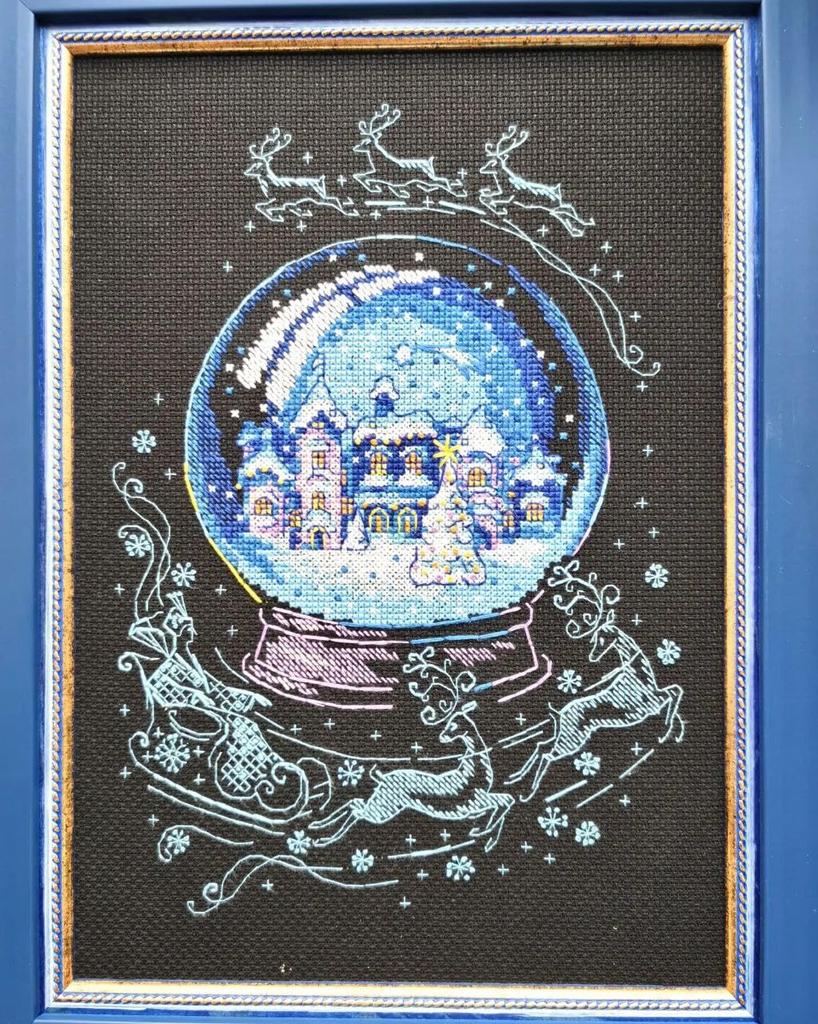 RIOLIS Winter Fairy Tale Christmas Cross Stitch Kit Beginner Advanced Cross Stitch Adult Cross Stitch Counted Stitch Embroidery Kit Christmas - 2151,