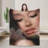 Arianas Grandes Petal   Knitted Blanket  Fuzzy Throw Blanket Summer Air Conditioning Portable Ultra-Soft Warm Bedsprea,